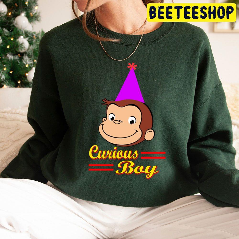 Birthday Boy Curious George A Very Monkey Christmas Beeteeshop Trending Unisex Sweatshirt Birthday Boy Curious George A Very Monkey Christmas Beeteeshop Trending Unisex Sweatshirt