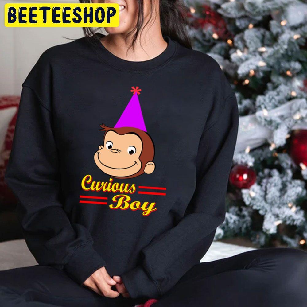Birthday Boy Curious George A Very Monkey Christmas Beeteeshop Trending Unisex Sweatshirt Birthday Boy Curious George A Very Monkey Christmas Beeteeshop Trending Unisex Sweatshirt
