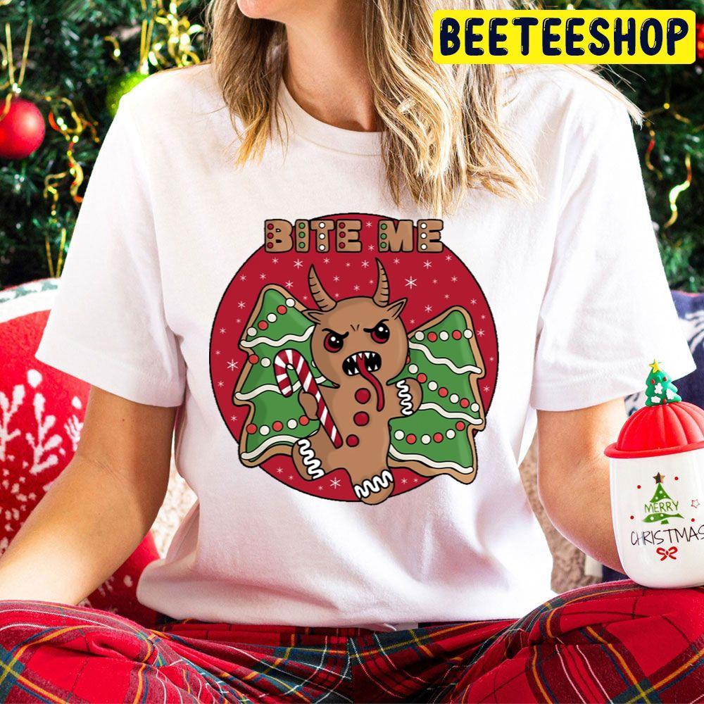 Bite Me Krampus Christmas Beeteeshop Trending Unisex Hoodie Bite Me Krampus Christmas Beeteeshop Trending Unisex Hoodie