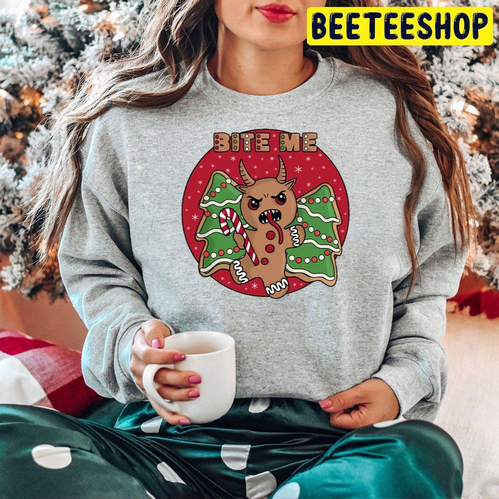 Bite Me Krampus Christmas Beeteeshop Trending Unisex Hoodie Bite Me Krampus Christmas Beeteeshop Trending Unisex Hoodie
