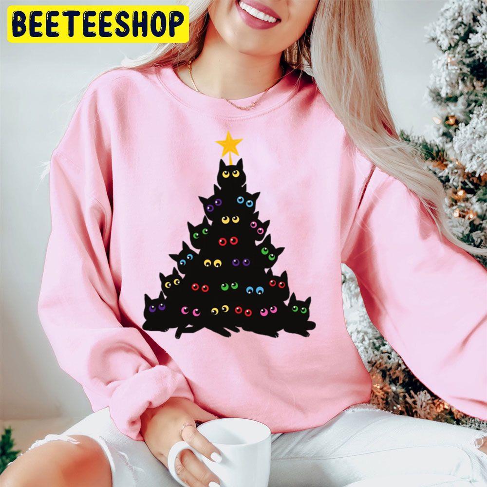 Black Cat Christmas Beeteeshop Trending Unisex Hoodie Black Cat Christmas Beeteeshop Trending Unisex Hoodie