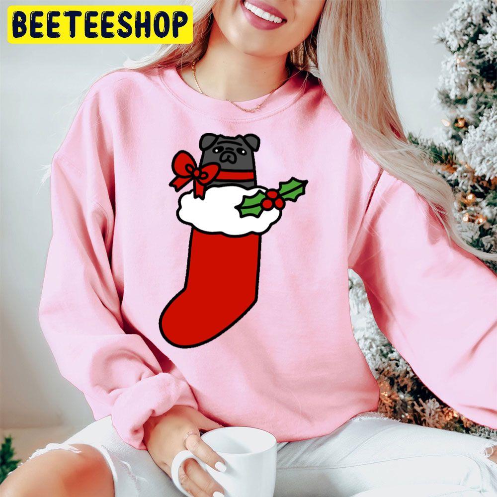 Black Pug Christmas Stocking Beeteeshop Trending Unisex Hoodie Black Pug Christmas Stocking Beeteeshop Trending Unisex Hoodie