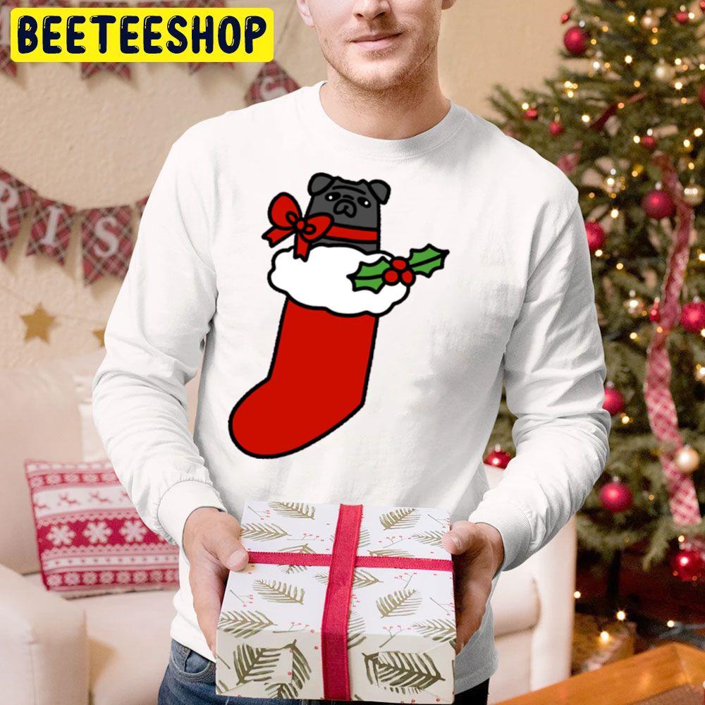 Black Pug Christmas Stocking Beeteeshop Trending Unisex Hoodie Black Pug Christmas Stocking Beeteeshop Trending Unisex Hoodie
