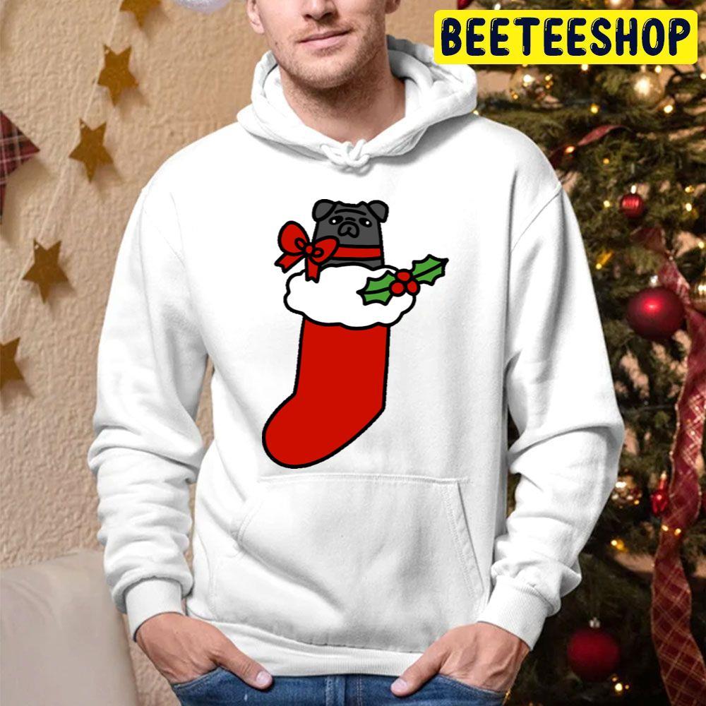 Black Pug Christmas Stocking Beeteeshop Trending Unisex Hoodie Black Pug Christmas Stocking Beeteeshop Trending Unisex Hoodie