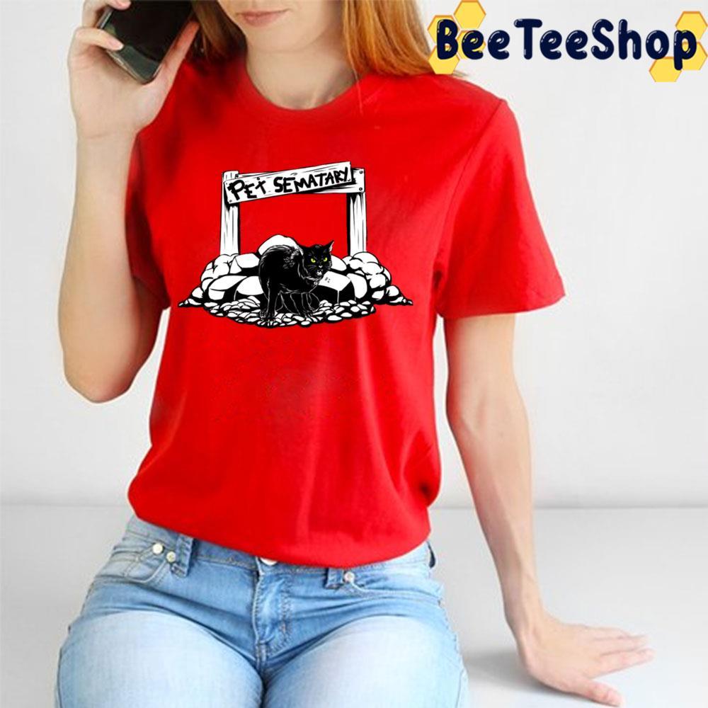 Black White Art Pet Sematary Halloween Unisex T-Shirt Black White Art Pet Sematary Halloween Unisex T-Shirt