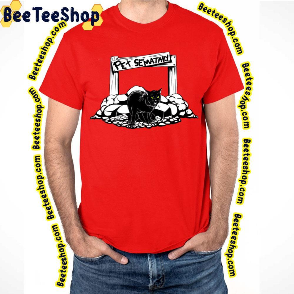 Black White Art Pet Sematary Halloween Unisex T-Shirt Black White Art Pet Sematary Halloween Unisex T-Shirt