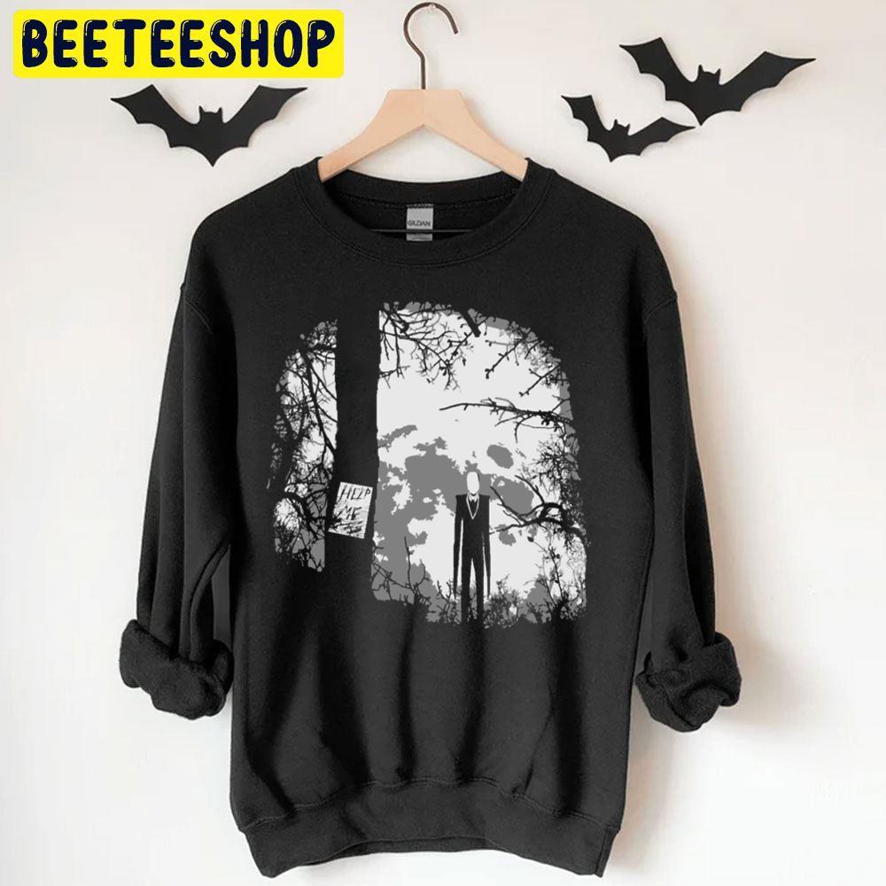 Black White Slenderman Halloween Beeteeshop Unisex T-Shirt Black White Slenderman Halloween Beeteeshop Unisex T-Shirt