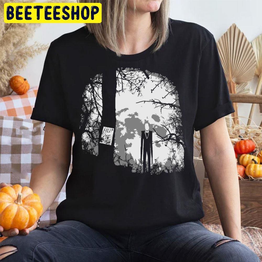 Black White Slenderman Halloween Beeteeshop Unisex T-Shirt Black White Slenderman Halloween Beeteeshop Unisex T-Shirt