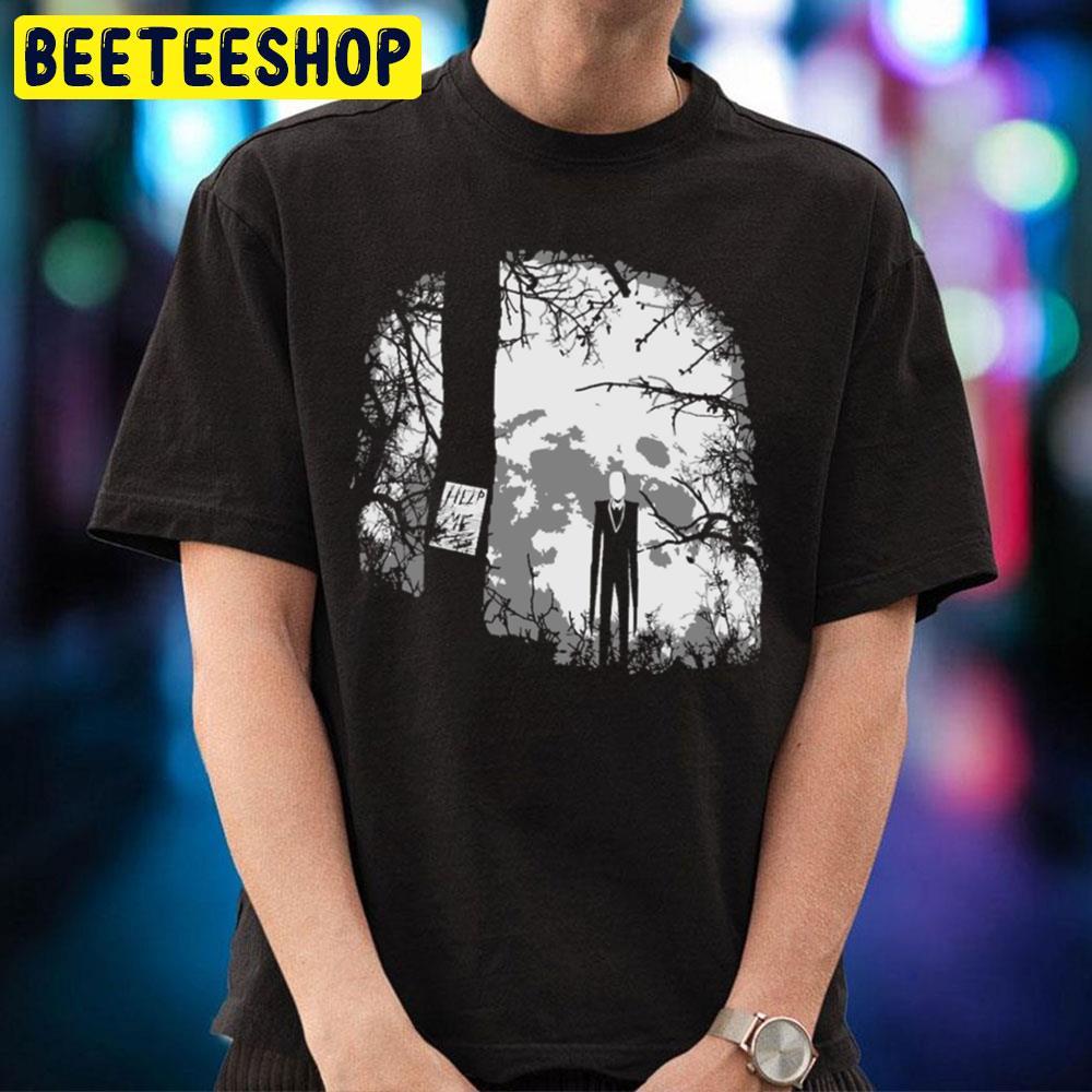 Black White Slenderman Halloween Beeteeshop Unisex T-Shirt Black White Slenderman Halloween Beeteeshop Unisex T-Shirt