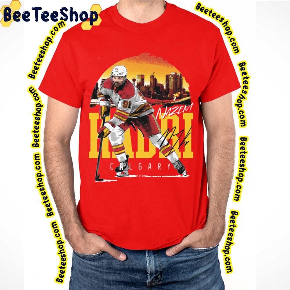 Calgary Skyline Nazem Kadri Hockey Unisex T-Shirt Calgary Skyline Nazem Kadri Hockey Unisex T-Shirt