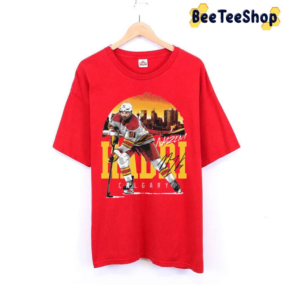 Calgary Skyline Nazem Kadri Hockey Unisex T-Shirt Calgary Skyline Nazem Kadri Hockey Unisex T-Shirt