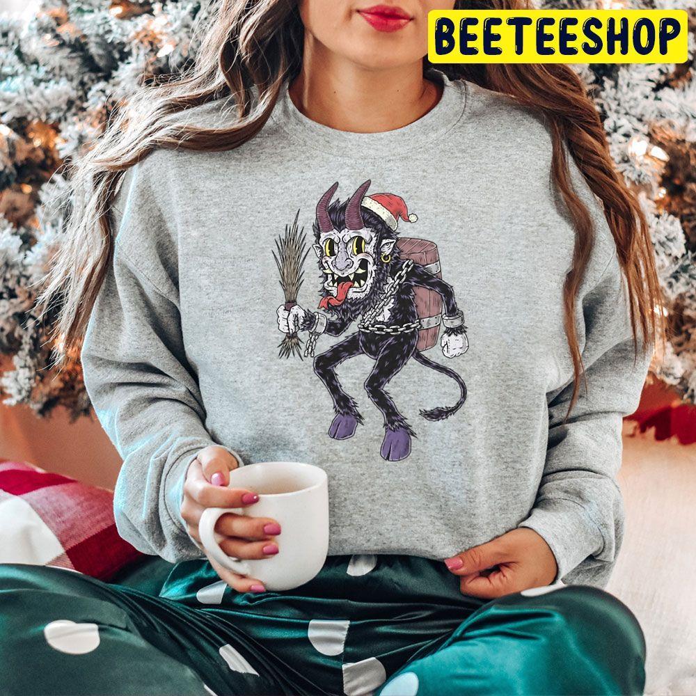 Cartoon Krampus Christmas Beeteeshop Trending Unisex Hoodie Cartoon Krampus Christmas Beeteeshop Trending Unisex Hoodie