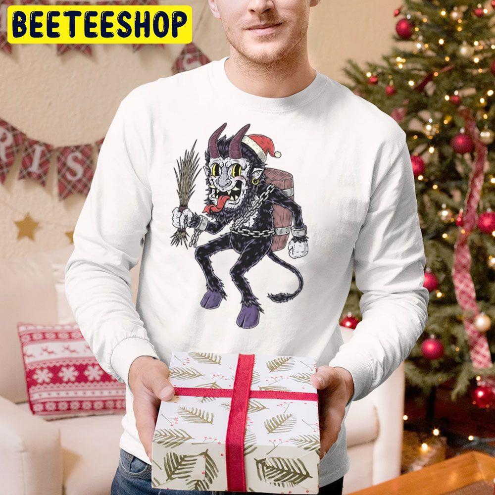 Cartoon Krampus Christmas Beeteeshop Trending Unisex Hoodie Cartoon Krampus Christmas Beeteeshop Trending Unisex Hoodie