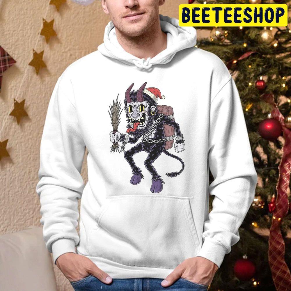 Cartoon Krampus Christmas Beeteeshop Trending Unisex Hoodie Cartoon Krampus Christmas Beeteeshop Trending Unisex Hoodie