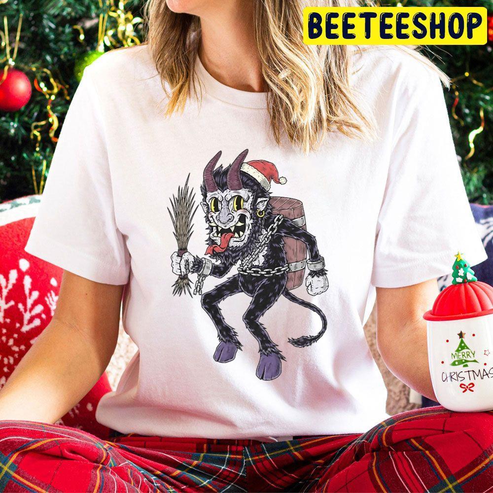 Cartoon Krampus Christmas Beeteeshop Trending Unisex Hoodie Cartoon Krampus Christmas Beeteeshop Trending Unisex Hoodie
