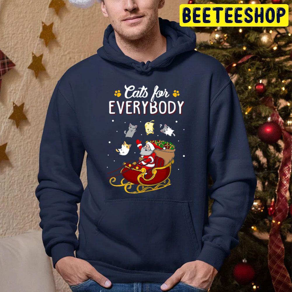 Cats For Everybody Cat Lover Christmas Beeteeshop Trending Unisex Sweatshirt Cats For Everybody Cat Lover Christmas Beeteeshop Trending Unisex Sweatshirt