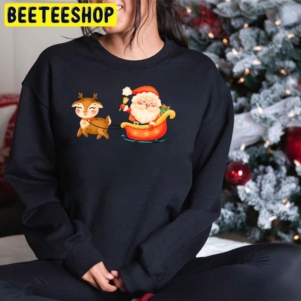 Chibi Santa And Rudolph Rudolph The Red Nosed Reindeer Christmas Beeteeshop Trending Unisex Sweatshirt Chibi Santa And Rudolph Rudolph The Red Nosed Reindeer Christmas Beeteeshop Trending Unisex Sweatshirt