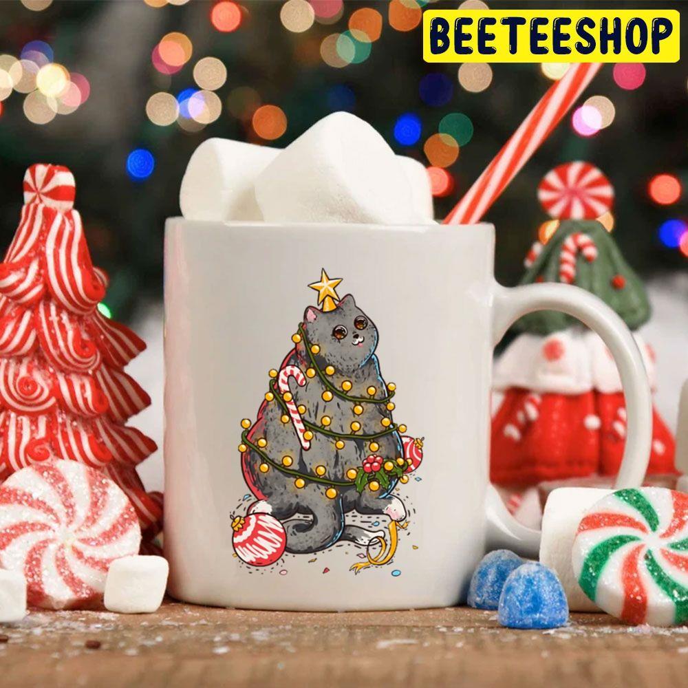 Christmas Cat Or Christmas Tree Beeteeshop Trending Unisex Hoodie Christmas Cat Or Christmas Tree Beeteeshop Trending Unisex Hoodie