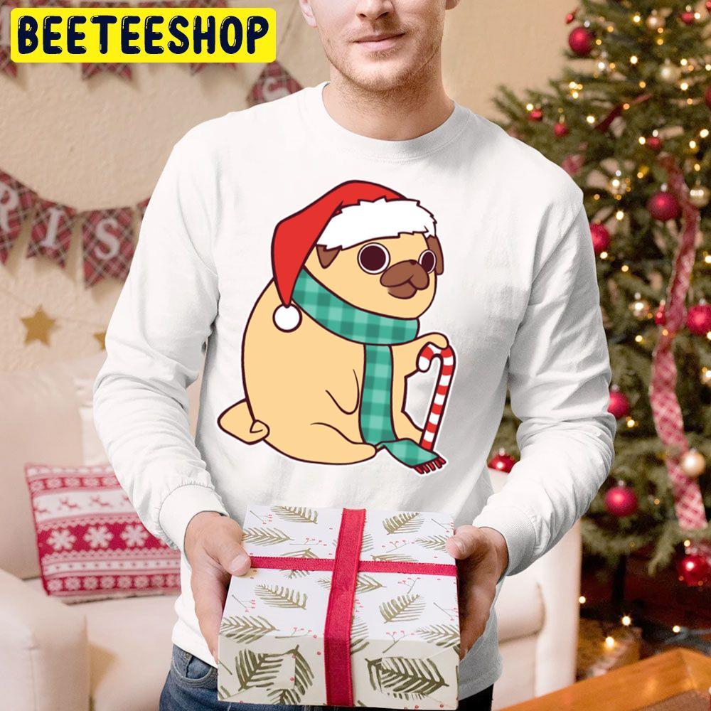 Christmas Pug Beeteeshop Trending Unisex Hoodie Christmas Pug Beeteeshop Trending Unisex Hoodie