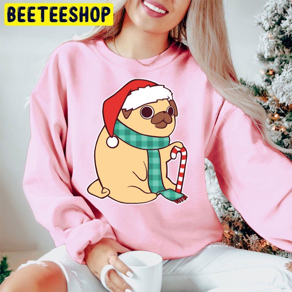 Christmas Pug Beeteeshop Trending Unisex Hoodie Christmas Pug Beeteeshop Trending Unisex Hoodie