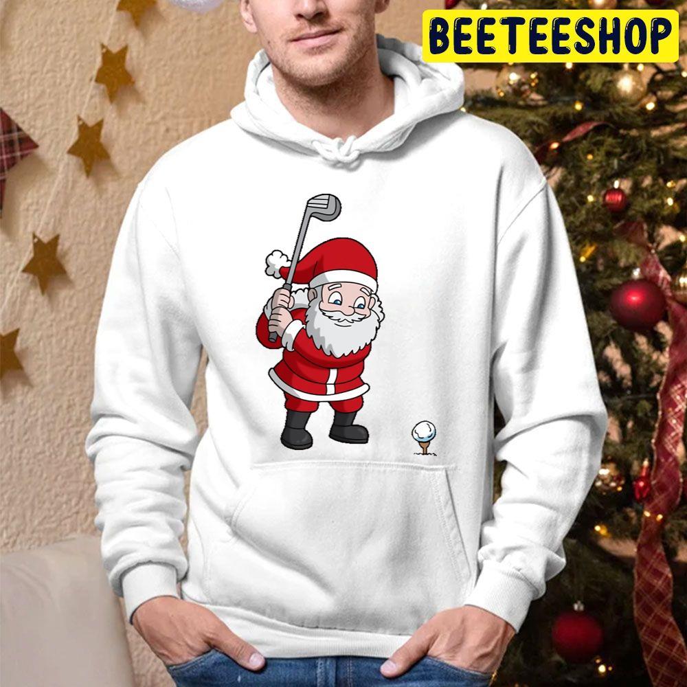 Christmas Santa Claus Golf Beeteeshop Trending Unisex Hoodie Christmas Santa Claus Golf Beeteeshop Trending Unisex Hoodie
