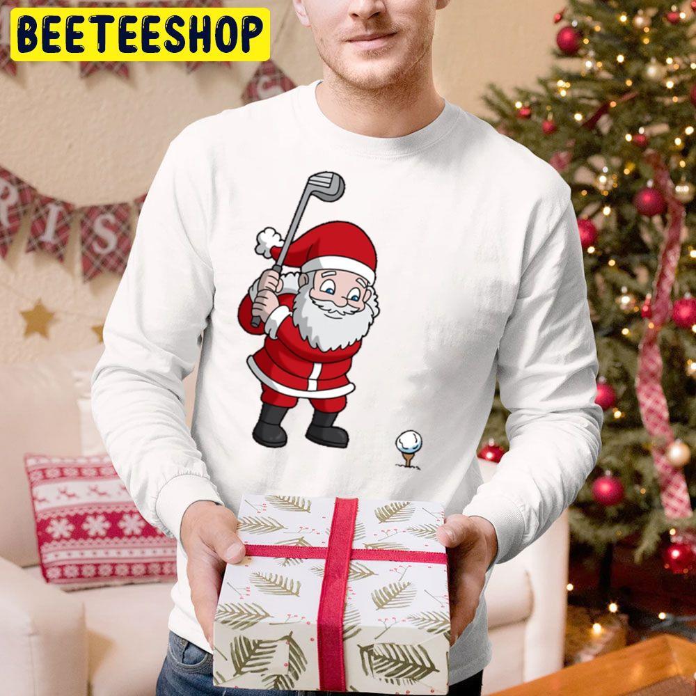 Christmas Santa Claus Golf Beeteeshop Trending Unisex Hoodie Christmas Santa Claus Golf Beeteeshop Trending Unisex Hoodie