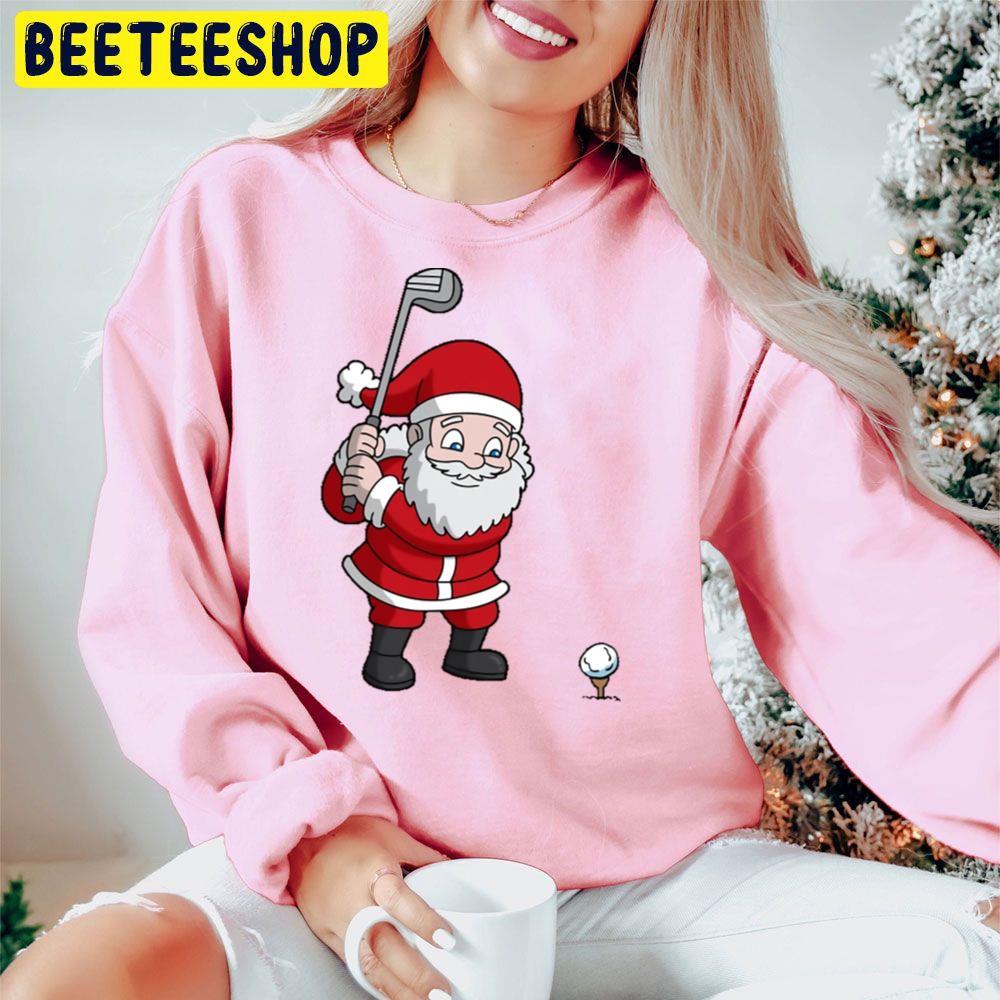 Christmas Santa Claus Golf Beeteeshop Trending Unisex Hoodie Christmas Santa Claus Golf Beeteeshop Trending Unisex Hoodie