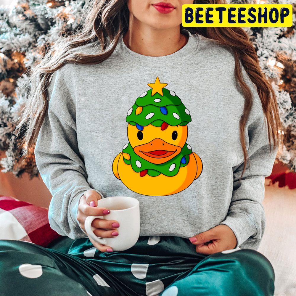 Christmas Tree Rubber Duck Beeteeshop Trending Unisex Hoodie Christmas Tree Rubber Duck Beeteeshop Trending Unisex Hoodie
