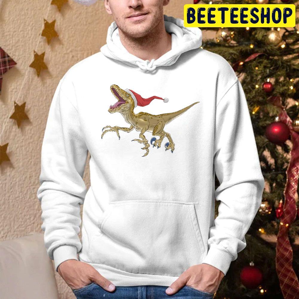Christmas Velociraptor Beeteeshop Trending Unisex Hoodie Christmas Velociraptor Beeteeshop Trending Unisex Hoodie