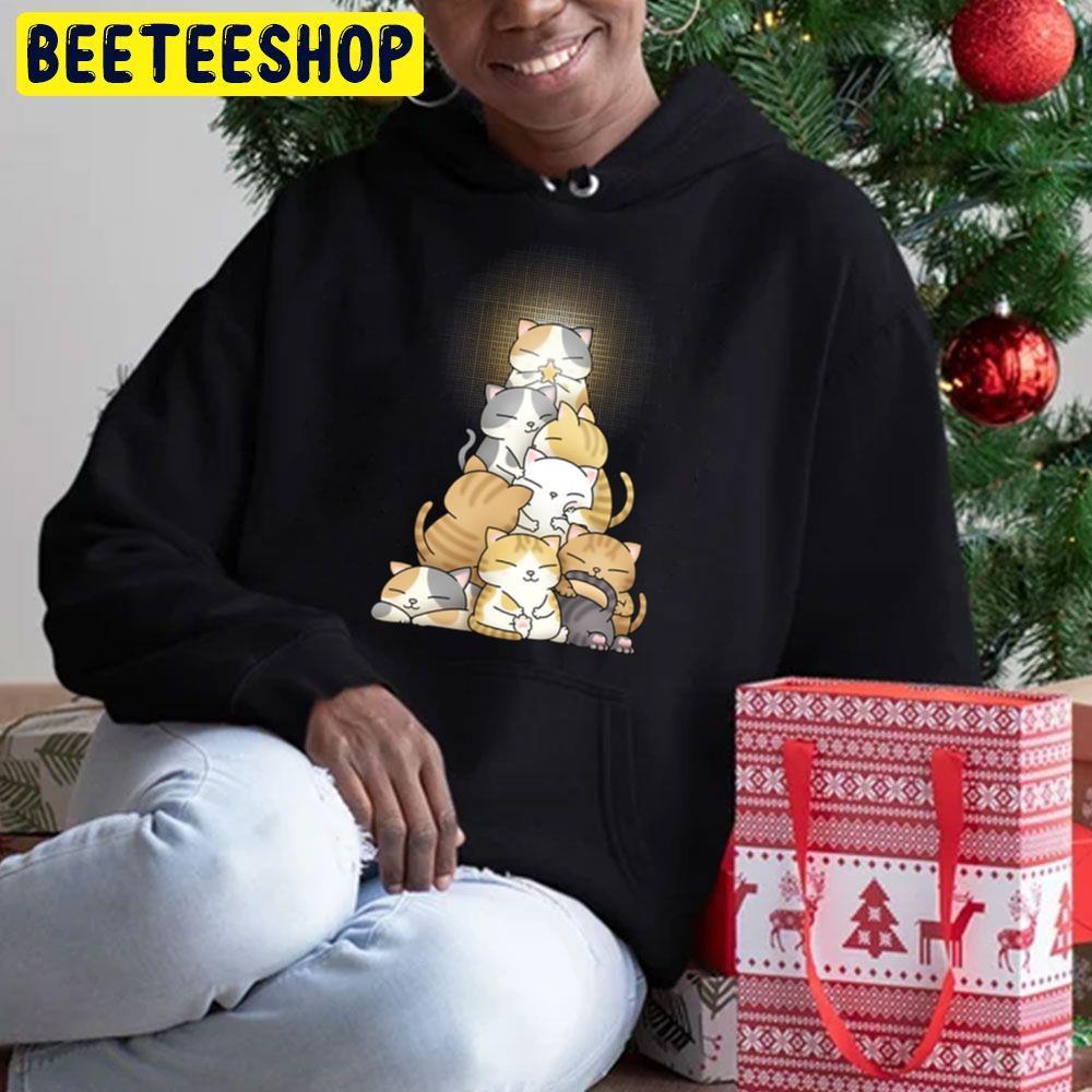 Chubby Cat Christmas Tree Beeteeshop Trending Unisex Sweatshirt Chubby Cat Christmas Tree Beeteeshop Trending Unisex Sweatshirt