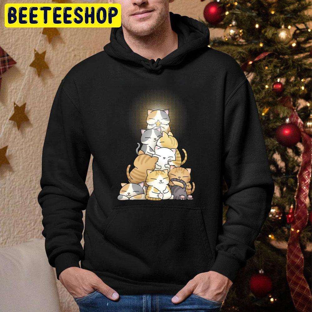 Chubby Cat Christmas Tree Beeteeshop Trending Unisex Sweatshirt Chubby Cat Christmas Tree Beeteeshop Trending Unisex Sweatshirt