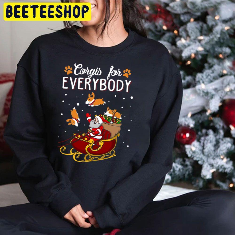 Corgis For Everybody Christmas Beeteeshop Trending Unisex Hoodie Corgis For Everybody Christmas Beeteeshop Trending Unisex Hoodie