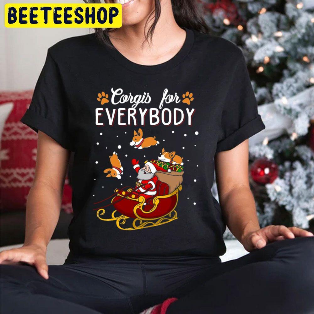 Corgis For Everybody Christmas Beeteeshop Trending Unisex Hoodie Corgis For Everybody Christmas Beeteeshop Trending Unisex Hoodie