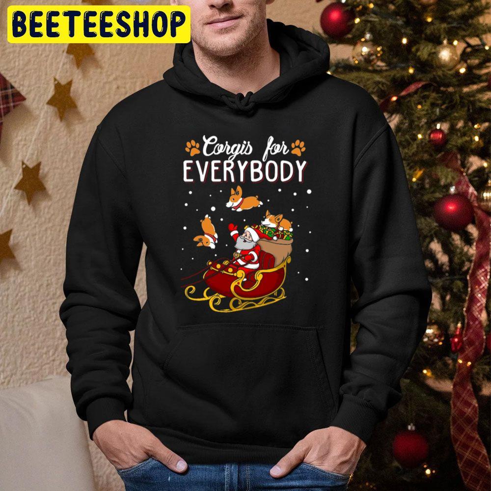 Corgis For Everybody Christmas Beeteeshop Trending Unisex Hoodie Corgis For Everybody Christmas Beeteeshop Trending Unisex Hoodie