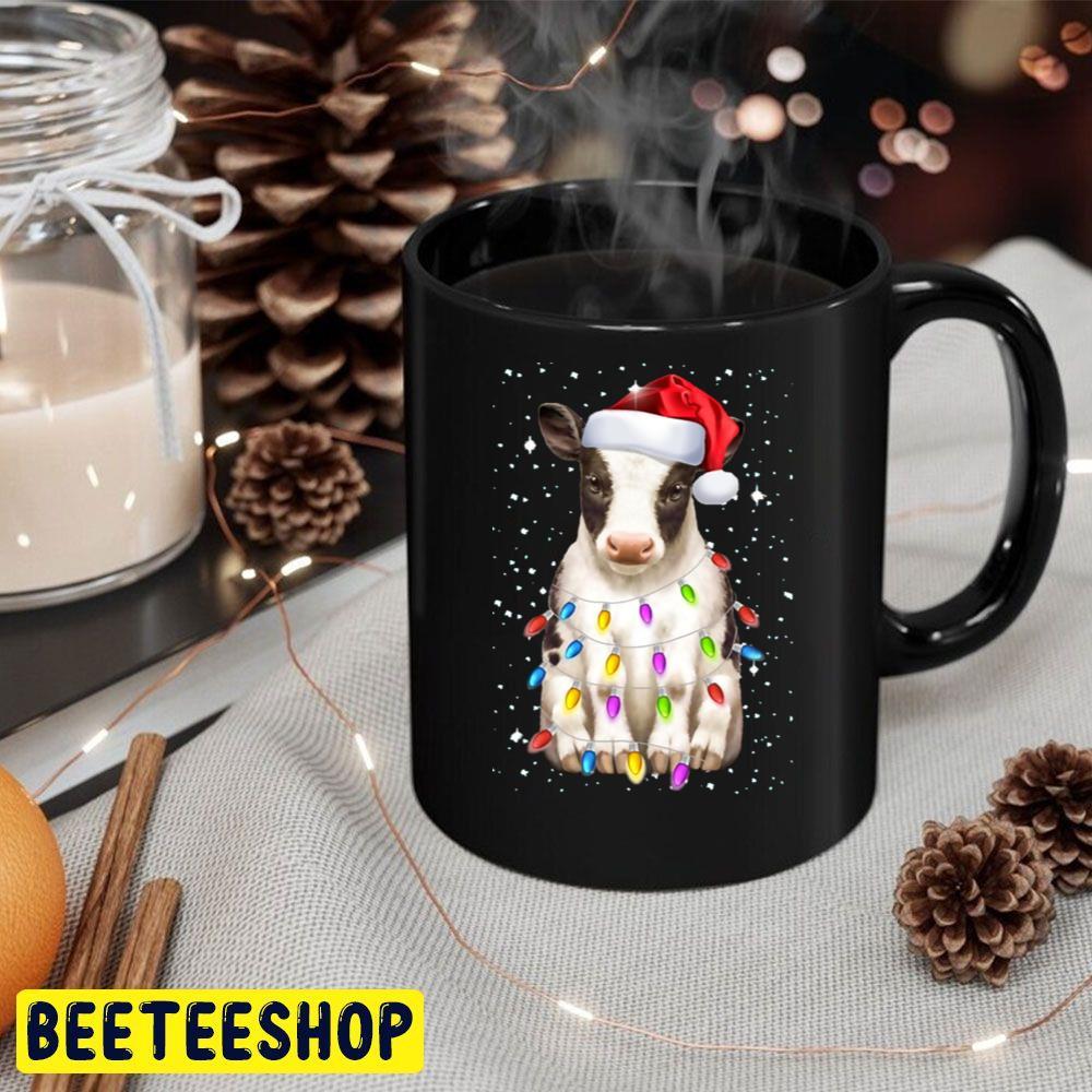 Cow Santa Hat Christmas Lights Beeteeshop Trending Unisex Sweatshirt Cow Santa Hat Christmas Lights Beeteeshop Trending Unisex Sweatshirt