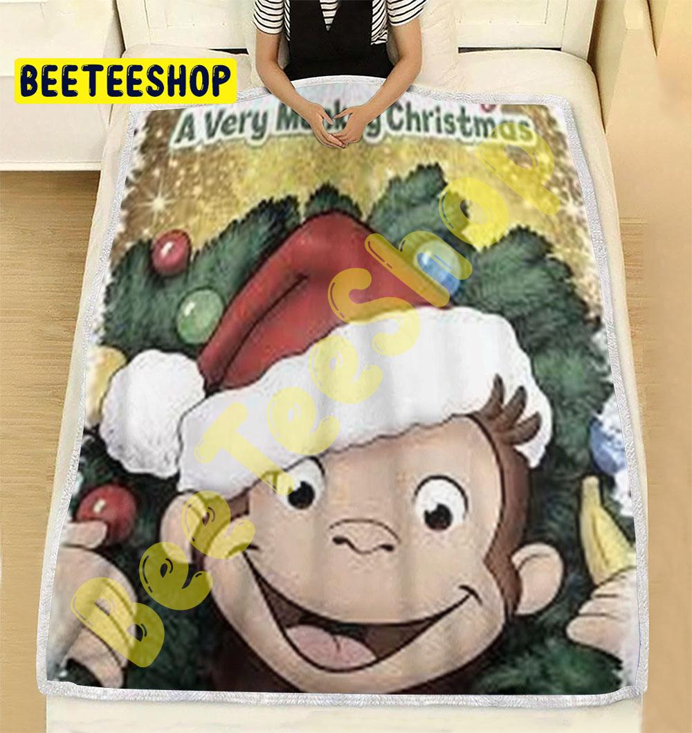 Curious George A Very Monkey Christmas 2 Trending Blanket Curious George A Very Monkey Christmas 2 Trending Blanket