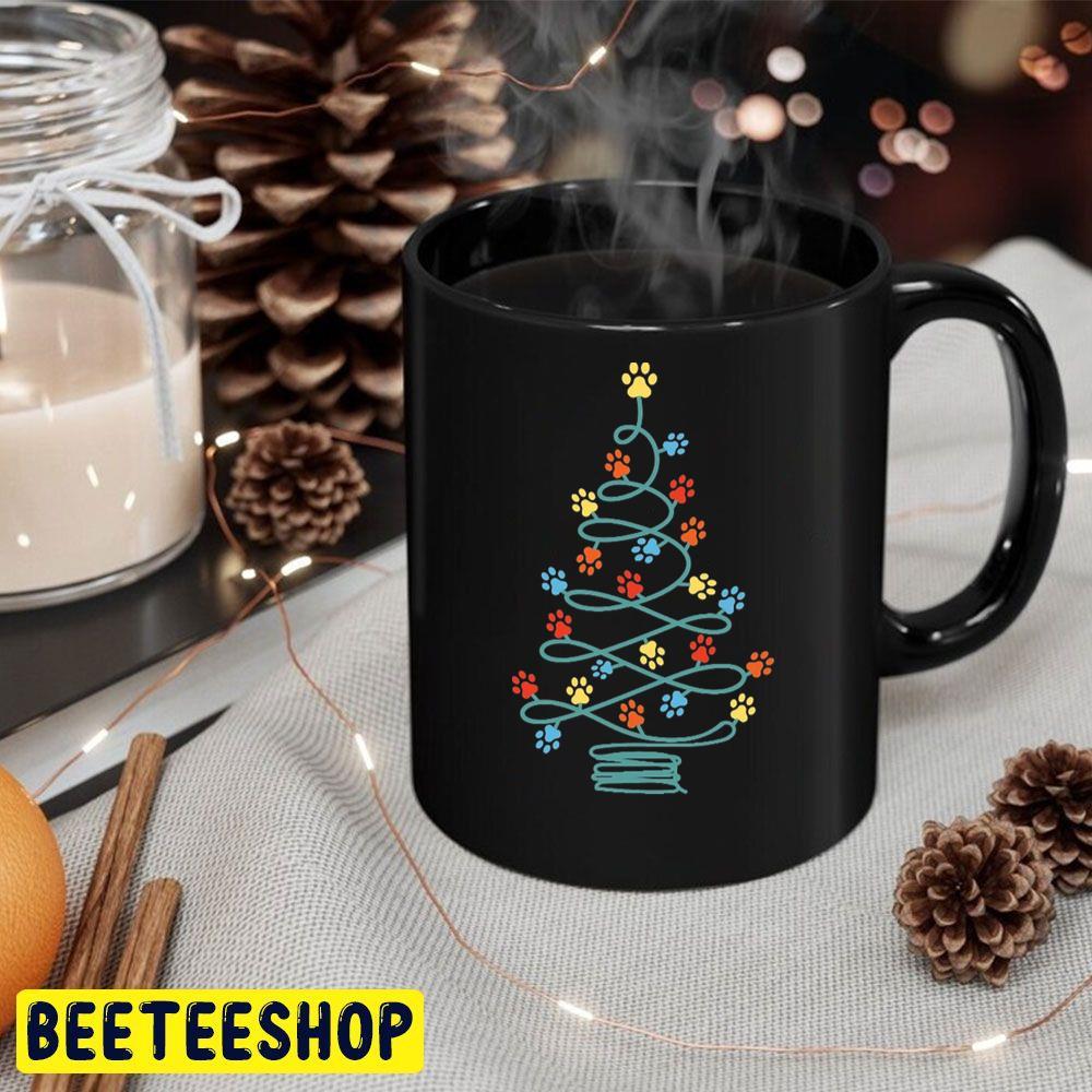 Cute Dog Paws Christmas Tree Beeteeshop Trending Unisex Sweatshirt Cute Dog Paws Christmas Tree Beeteeshop Trending Unisex Sweatshirt
