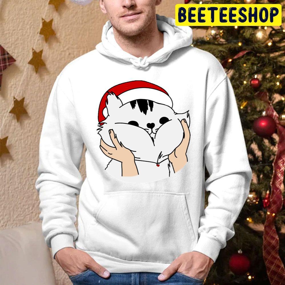 Cute Funny Christmas Cat Beeteeshop Trending Unisex Hoodie Cute Funny Christmas Cat Beeteeshop Trending Unisex Hoodie