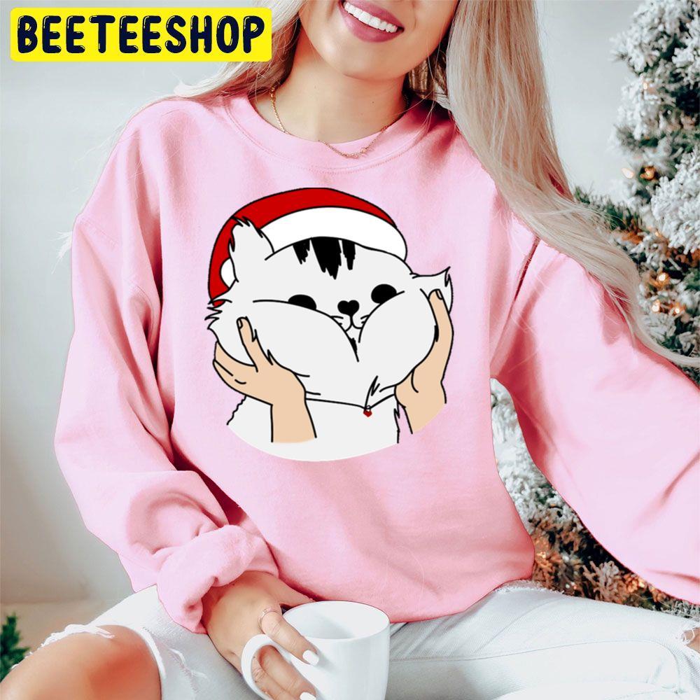 Cute Funny Christmas Cat Beeteeshop Trending Unisex Hoodie Cute Funny Christmas Cat Beeteeshop Trending Unisex Hoodie
