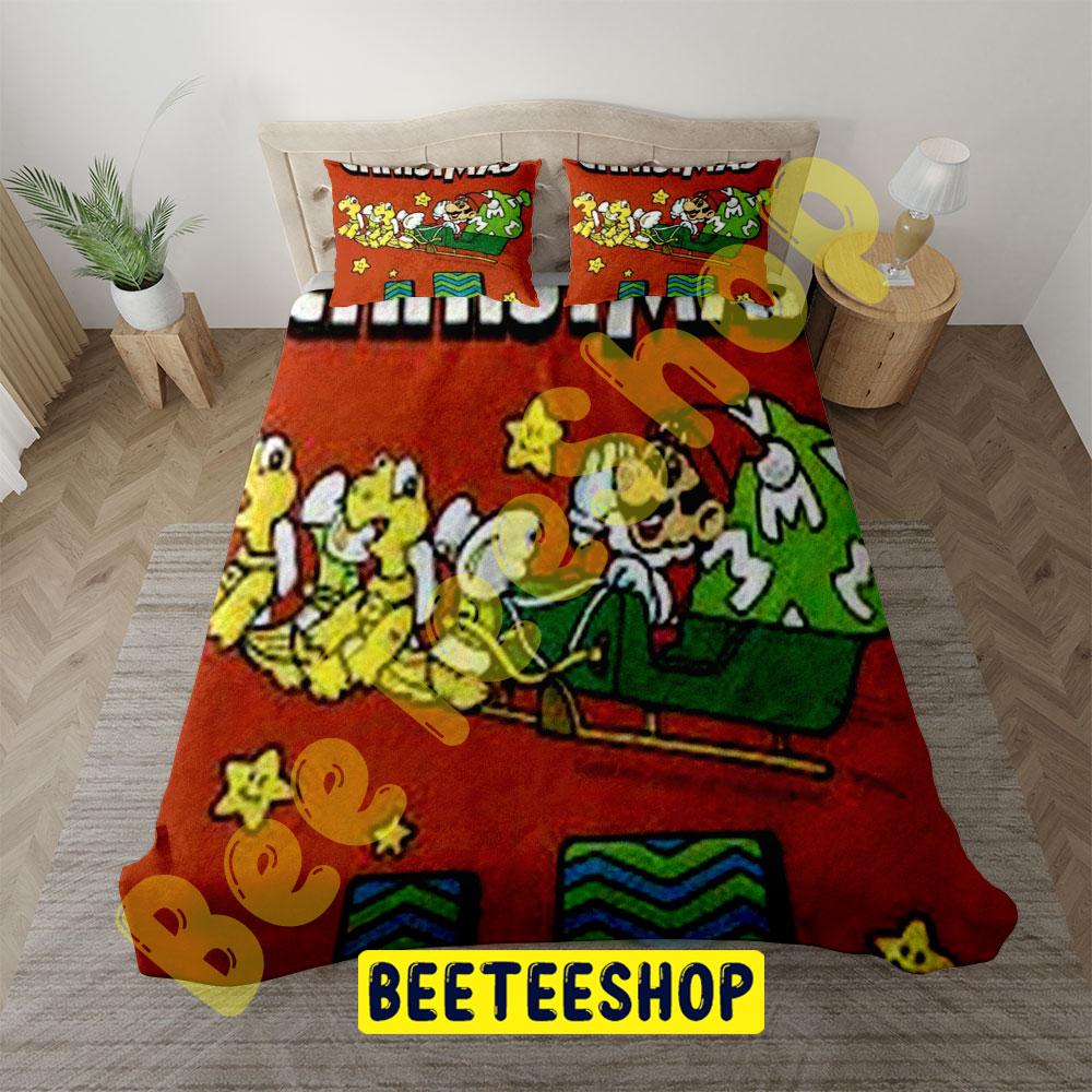 Cute Super Mario Christmas 2 Trending Bedding Set Cute Super Mario Christmas 2 Trending Bedding Set