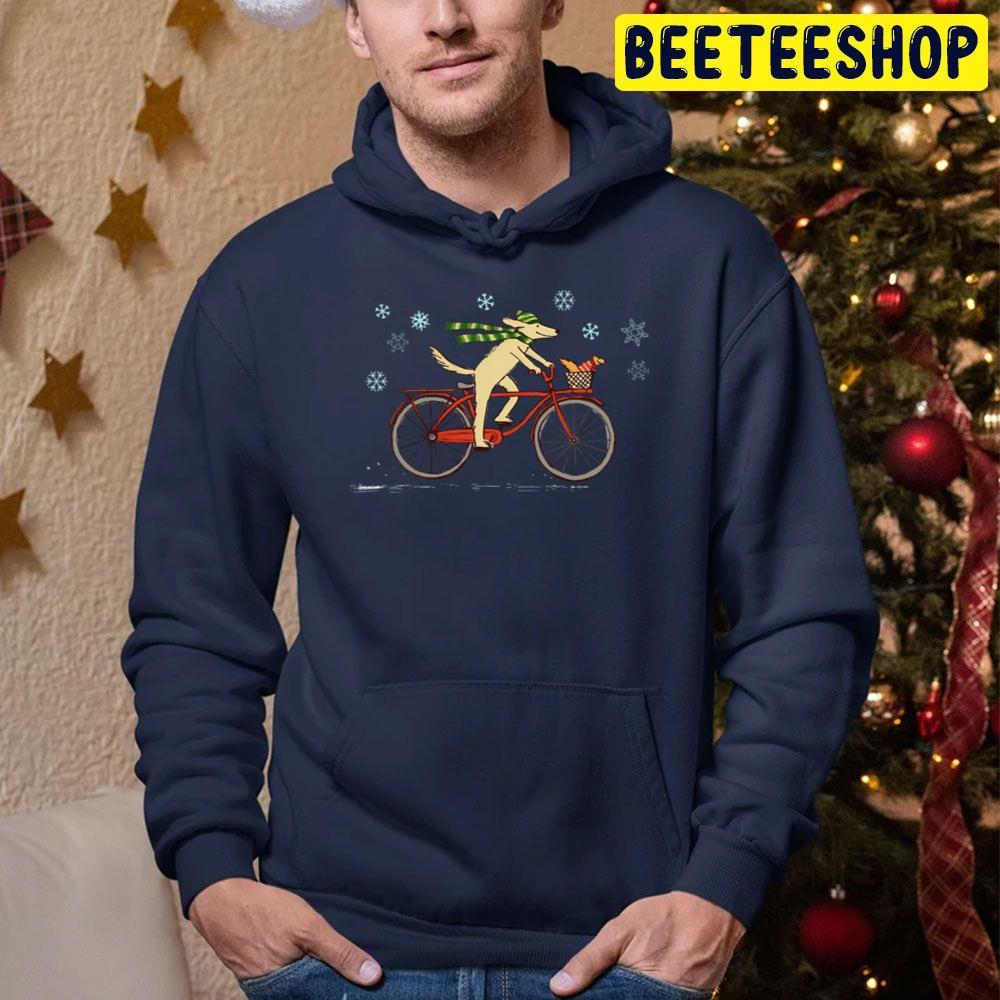Cycling Dog And Squirrel Cute Animals Holiday Christmas Beeteeshop Trending Unisex Sweatshirt Cycling Dog And Squirrel Cute Animals Holiday Christmas Beeteeshop Trending Unisex Sweatshirt