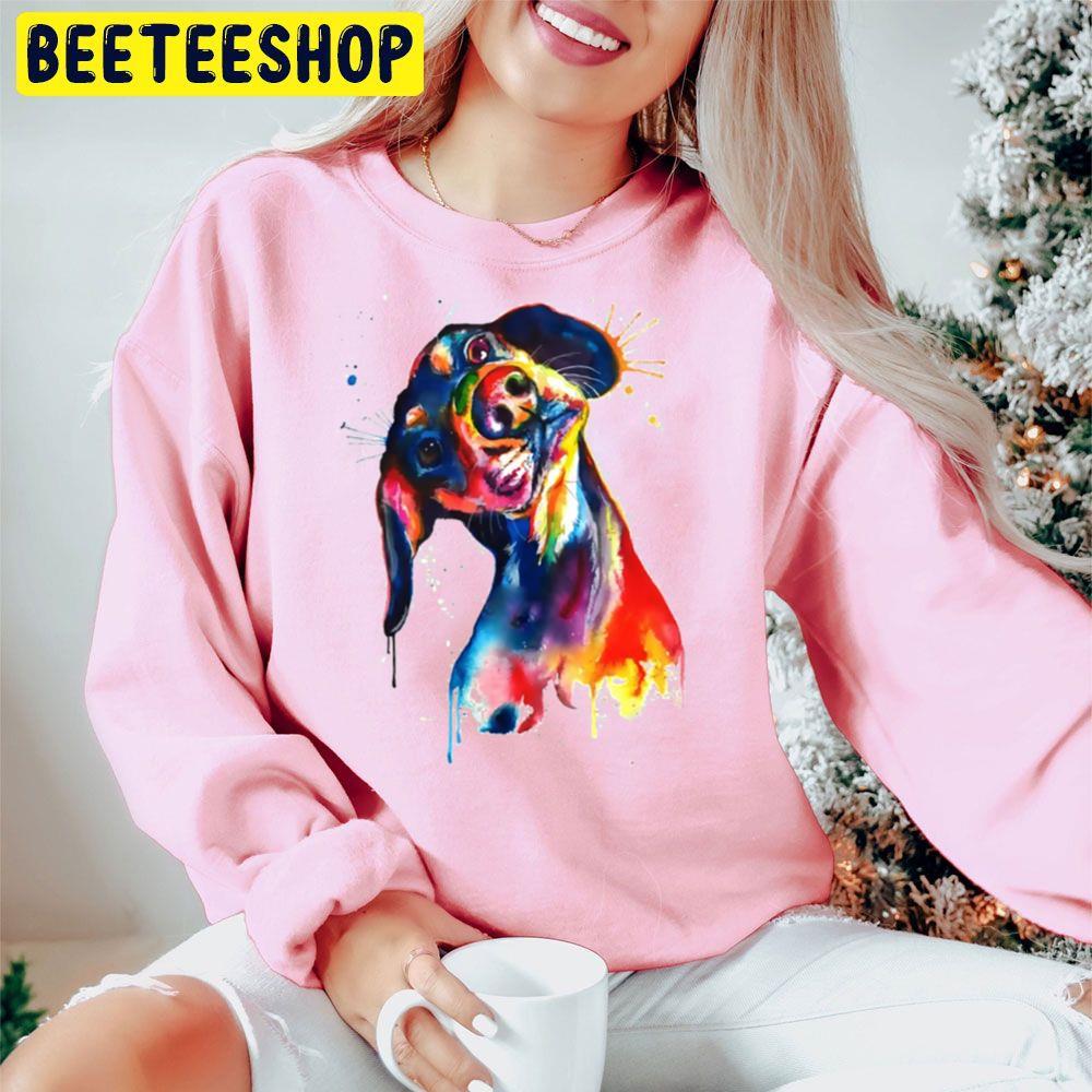 Dachshund Watercolor Beeteeshop Trending Unisex Hoodie Dachshund Watercolor Beeteeshop Trending Unisex Hoodie