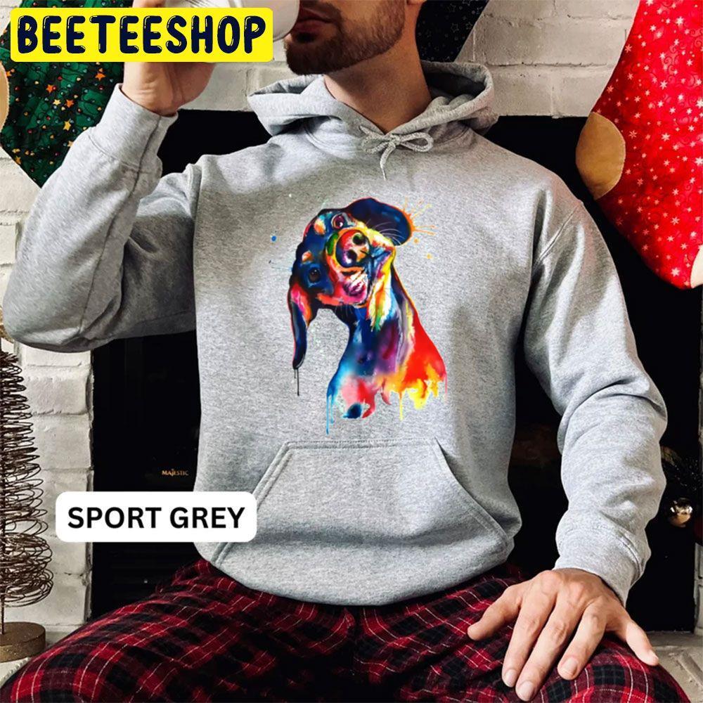 Dachshund Watercolor Beeteeshop Trending Unisex Hoodie Dachshund Watercolor Beeteeshop Trending Unisex Hoodie