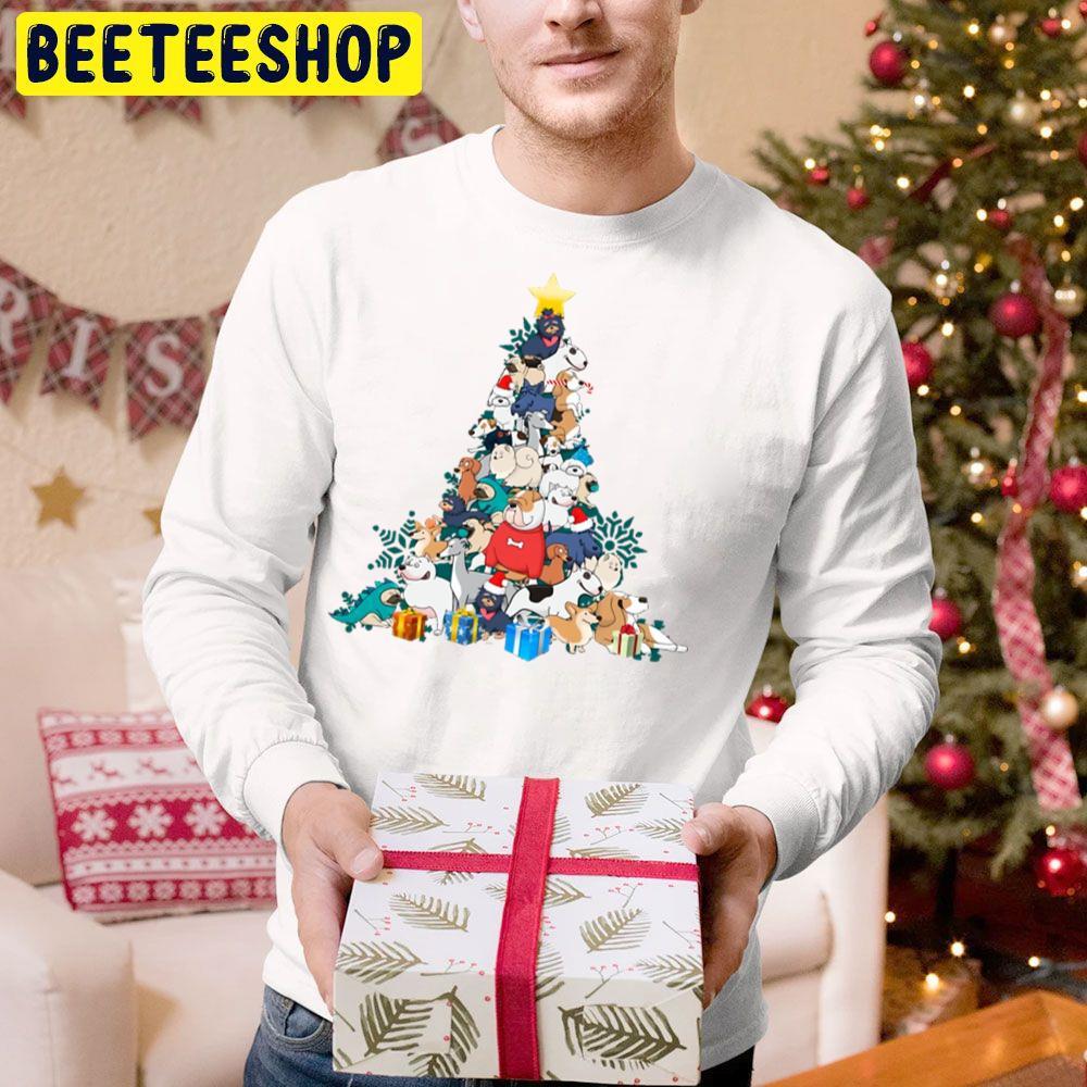 Dogs Tree Christmas Beeteeshop Trending Unisex Hoodie Dogs Tree Christmas Beeteeshop Trending Unisex Hoodie