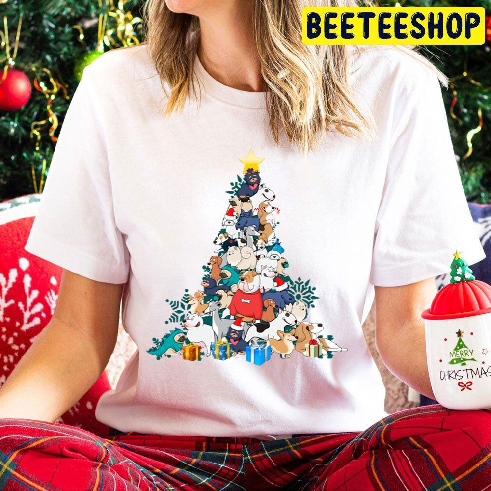 Dogs Tree Christmas Beeteeshop Trending Unisex Hoodie Dogs Tree Christmas Beeteeshop Trending Unisex Hoodie