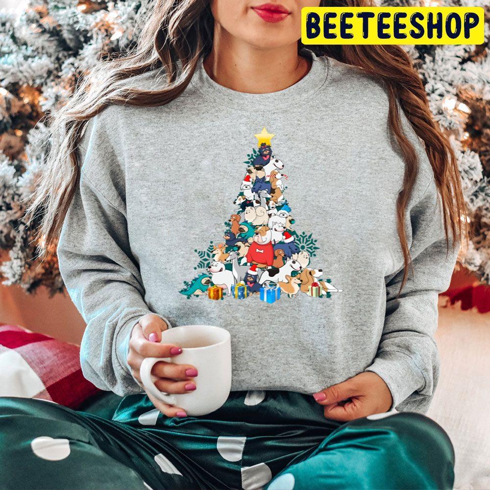Dogs Tree Christmas Beeteeshop Trending Unisex Hoodie Dogs Tree Christmas Beeteeshop Trending Unisex Hoodie