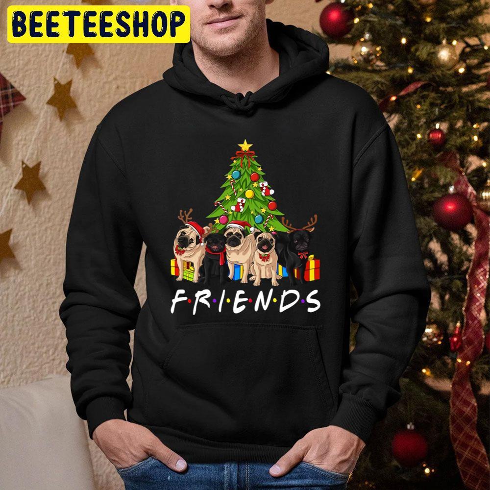 Friends Christmas Tree Pugs Beeteeshop Trending Unisex Sweatshirt Friends Christmas Tree Pugs Beeteeshop Trending Unisex Sweatshirt