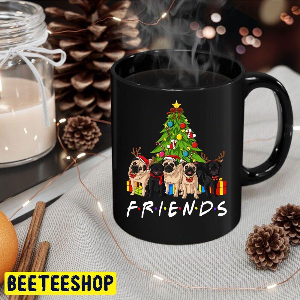 Friends Christmas Tree Pugs Beeteeshop Trending Unisex Sweatshirt Friends Christmas Tree Pugs Beeteeshop Trending Unisex Sweatshirt