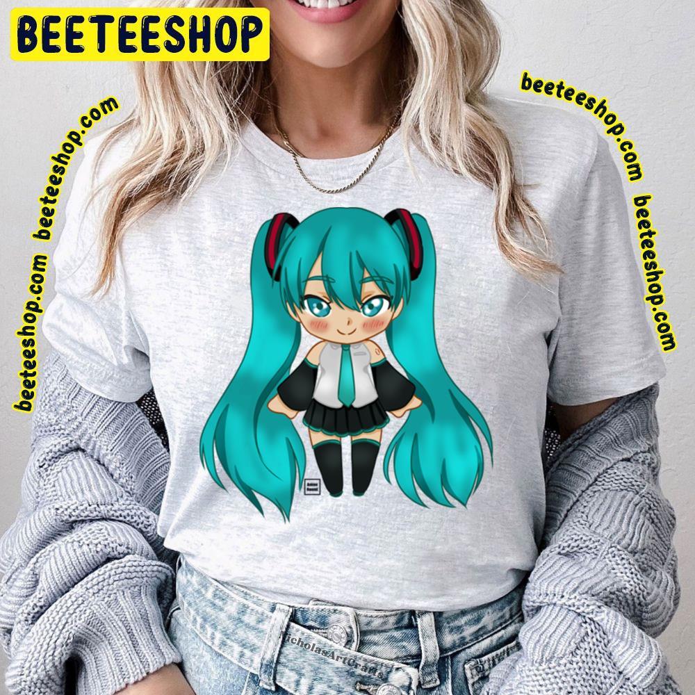 Funnny Chibi Hatsune Miku Vocaloid Beeteeshop Trending Unisex T-Shirt Funnny Chibi Hatsune Miku Vocaloid Beeteeshop Trending Unisex T-Shirt
