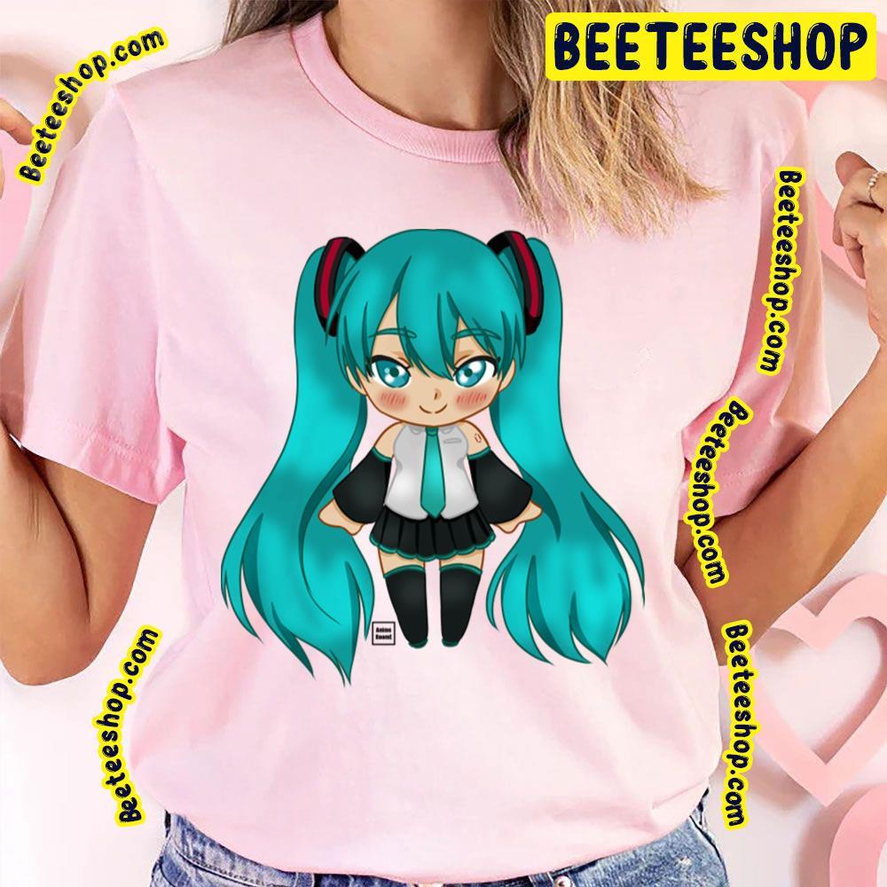 Funnny Chibi Hatsune Miku Vocaloid Beeteeshop Trending Unisex T-Shirt Funnny Chibi Hatsune Miku Vocaloid Beeteeshop Trending Unisex T-Shirt